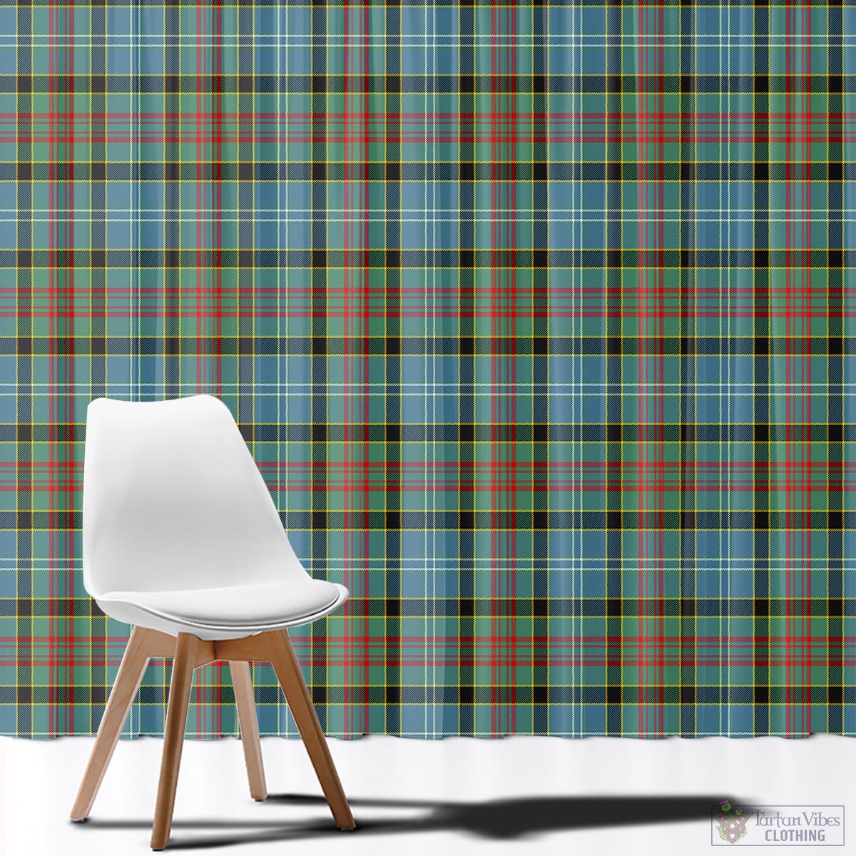 Brisbane modern Tartan Window Curtain