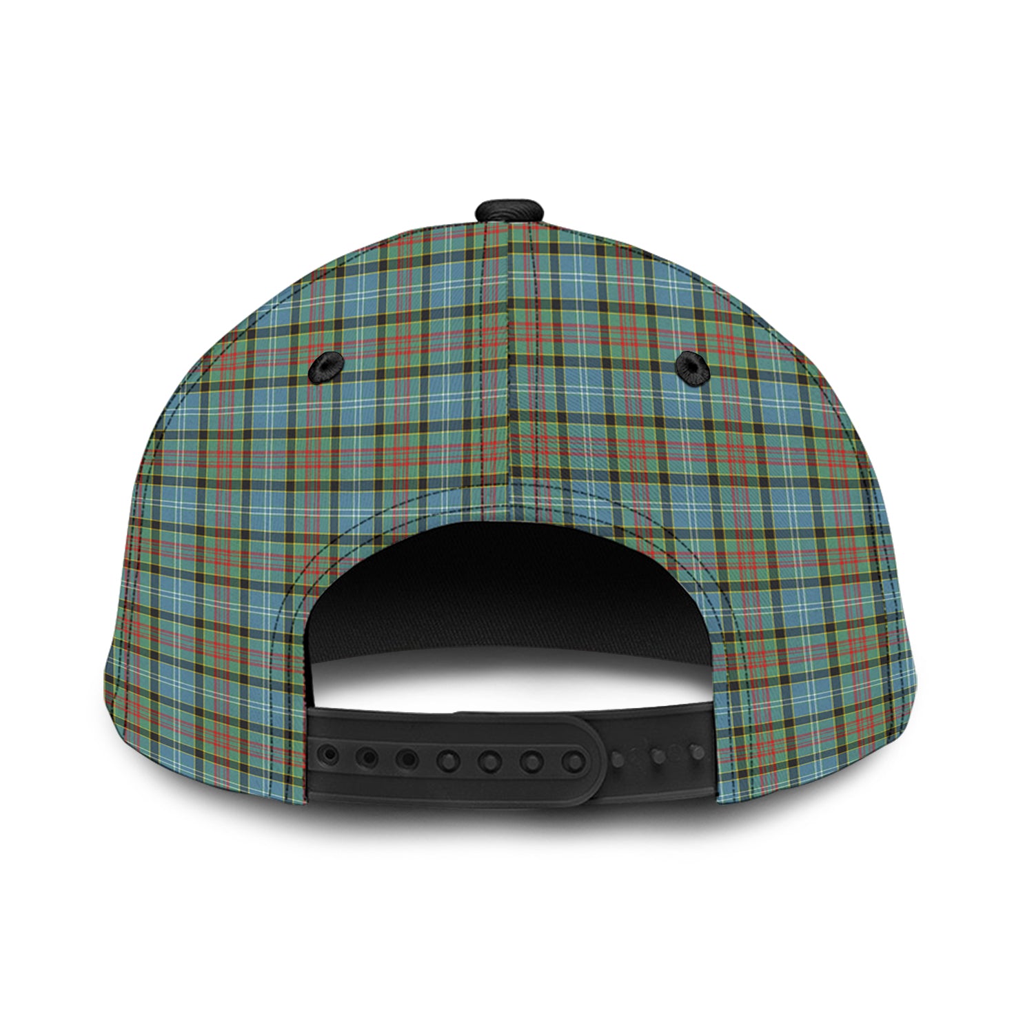 Brisbane Tartan Classic Cap with Family Crest - Tartan Vibes Clothing