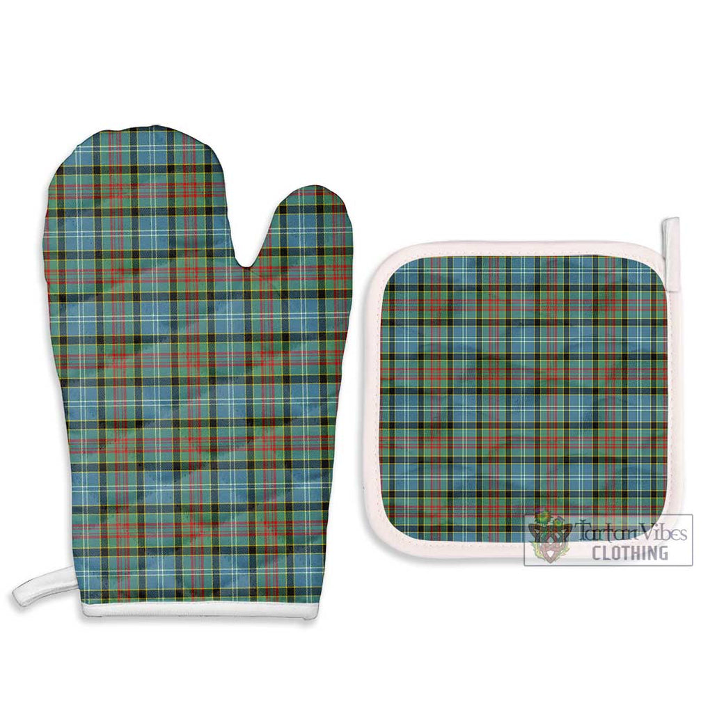 Brisbane Tartan Combo Oven Mitt & Pot-Holder Combo 1 Oven Mitt & 2 Pot-Holder White - Tartan Vibes Clothing