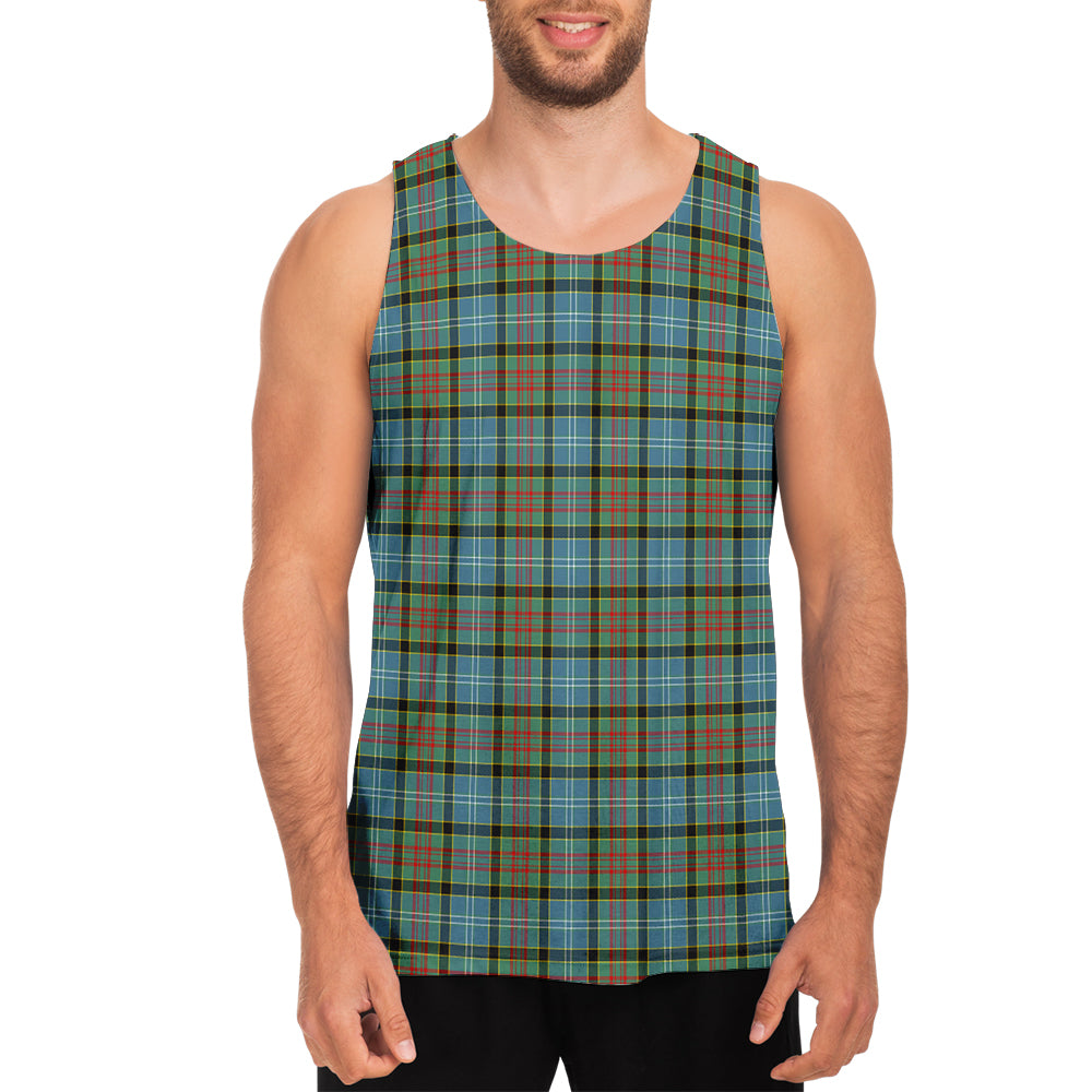 Brisbane modern Tartan Mens Tank Top - Tartanvibesclothing