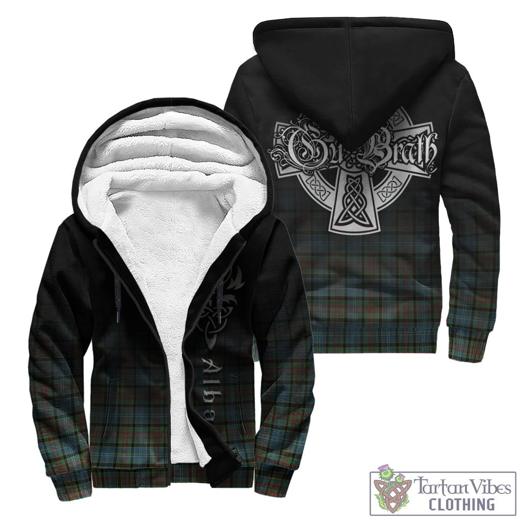 Tartan Vibes Clothing Brisbane modern Tartan Sherpa Hoodie Featuring Alba Gu Brath Family Crest Celtic Inspired