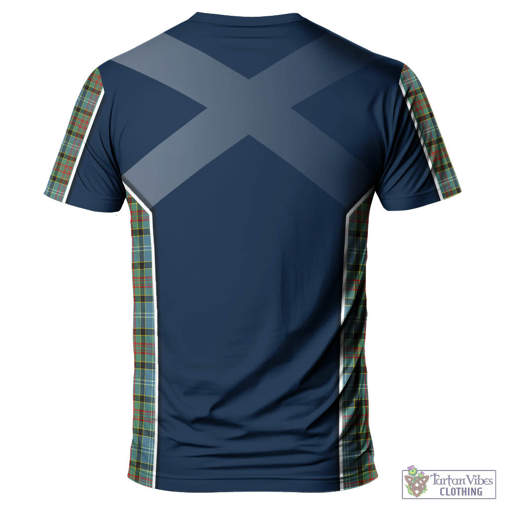 Tartan Vibes Clothing Brisbane modern Tartan T-Shirt with Family Crest and Lion Rampant Vibes Sport Style