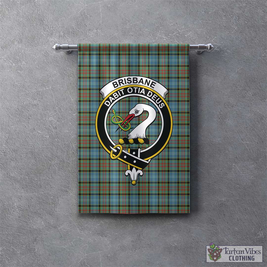 Tartan Vibes Clothing Brisbane modern Tartan Gonfalon, Tartan Banner with Family Crest