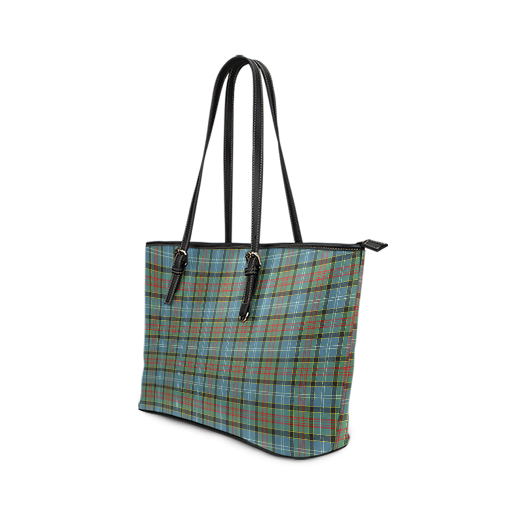 Brisbane modern Tartan Leather Tote Bag - Tartanvibesclothing