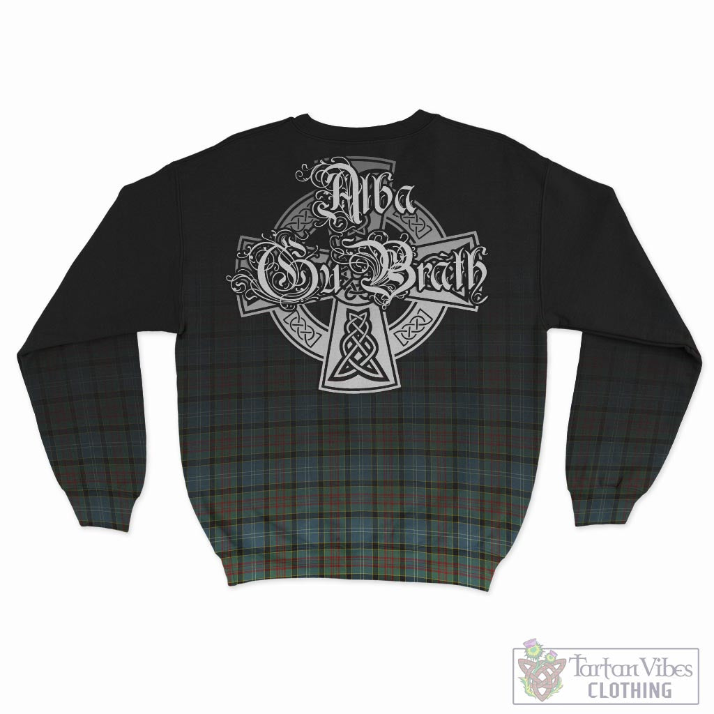 Tartan Vibes Clothing Brisbane modern Tartan Sweatshirt Featuring Alba Gu Brath Family Crest Celtic Inspired