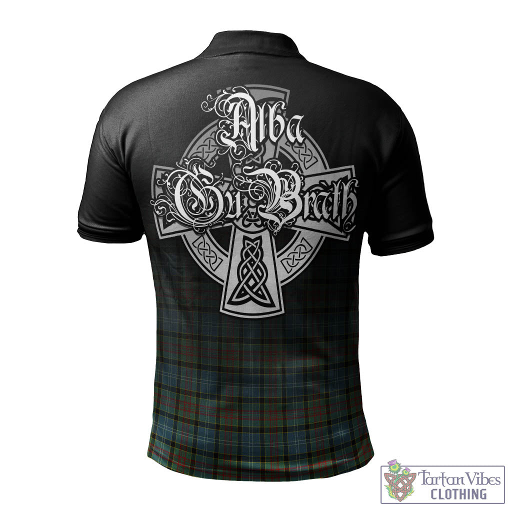 Tartan Vibes Clothing Brisbane modern Tartan Polo Shirt Featuring Alba Gu Brath Family Crest Celtic Inspired