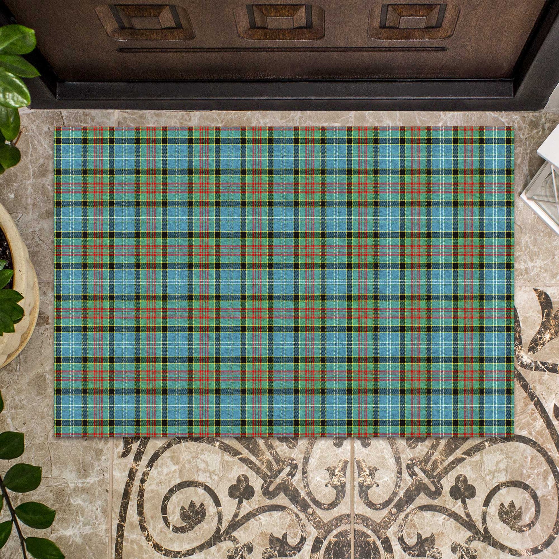 Brisbane modern Tartan Door Mat - Tartanvibesclothing