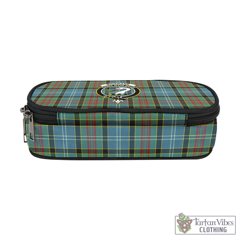 Tartan Vibes Clothing Brisbane modern Tartan Pen and Pencil Case with Family Crest