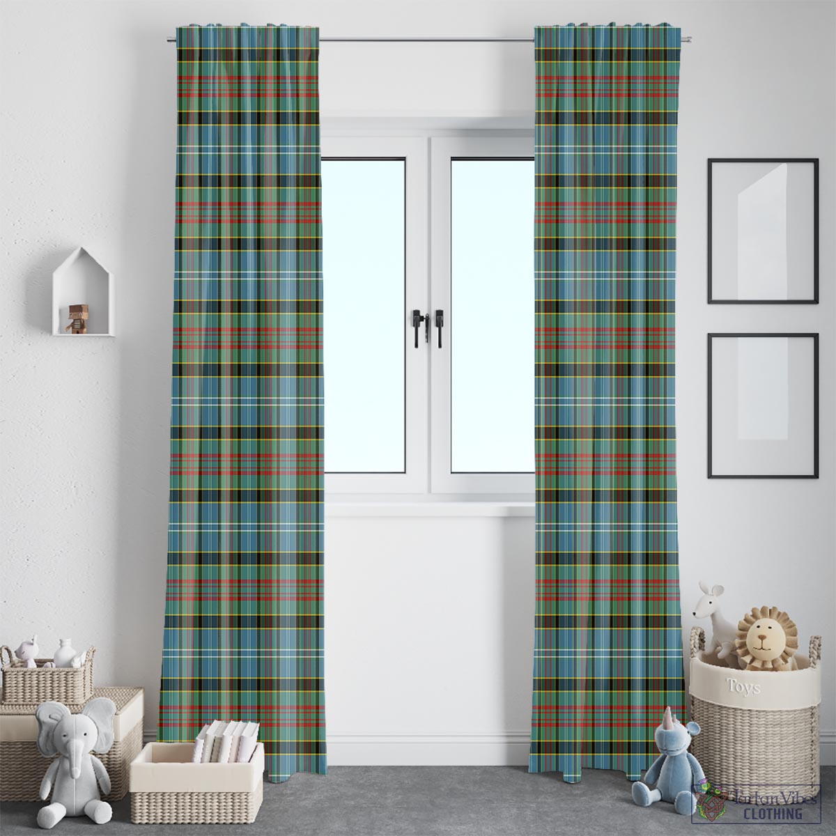 Brisbane modern Tartan Window Curtain