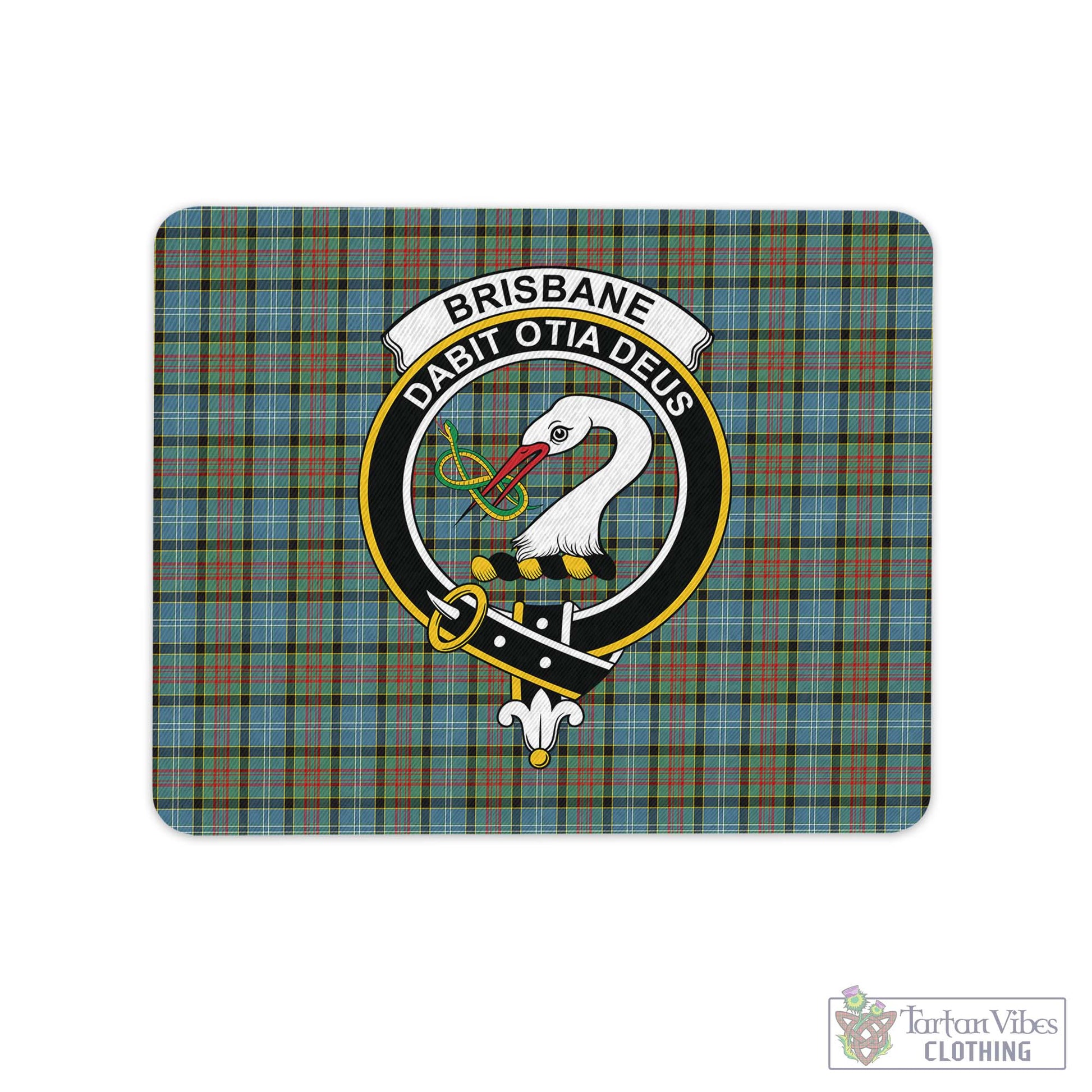 Tartan Vibes Clothing Brisbane modern Tartan Mouse Pad with Family Crest