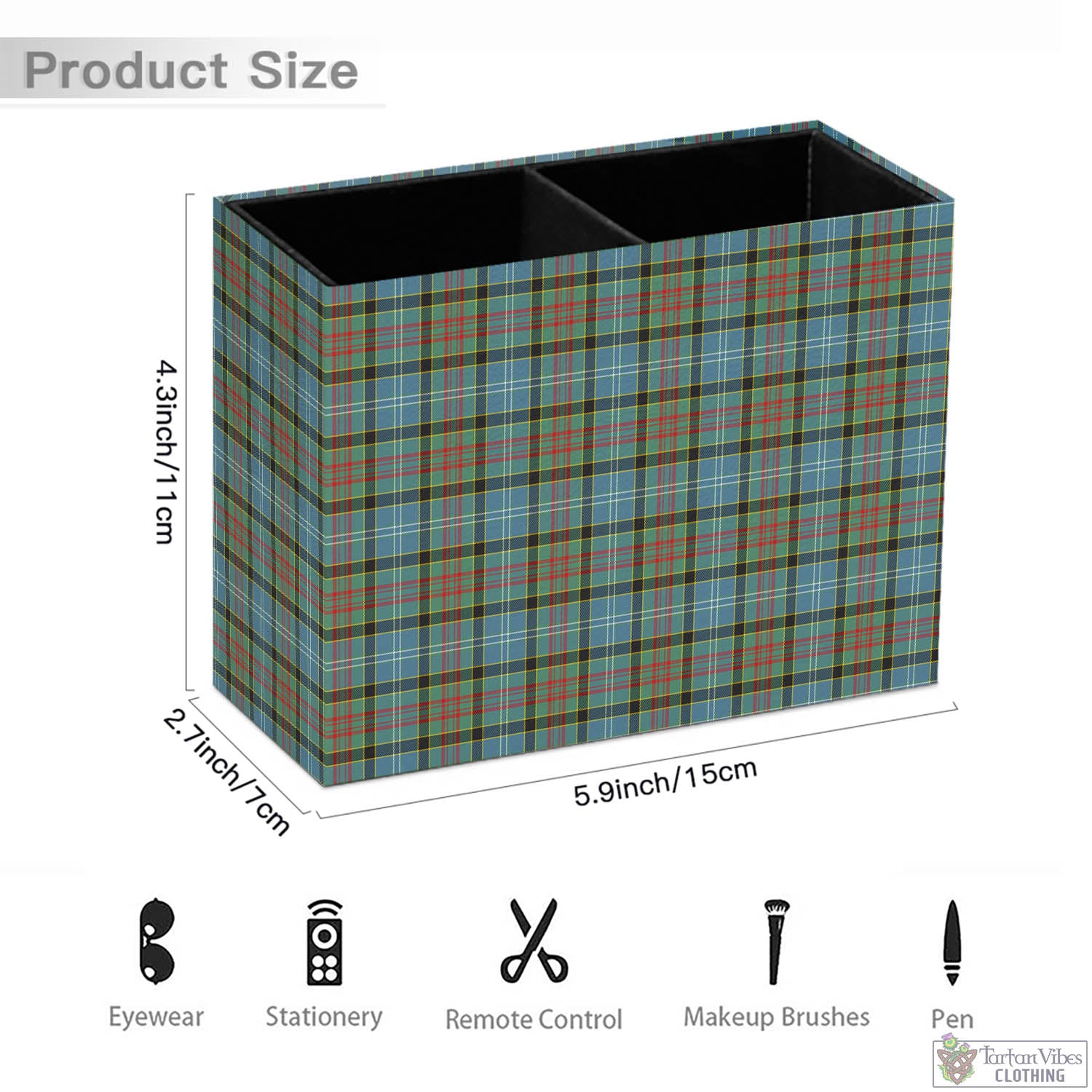 Tartan Vibes Clothing Brisbane modern Tartan Pen Holder