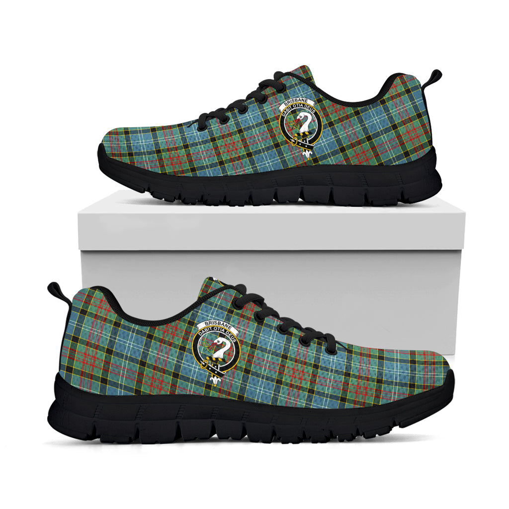 Brisbane Tartan Sneakers with Family Crest - Tartan Vibes Clothing