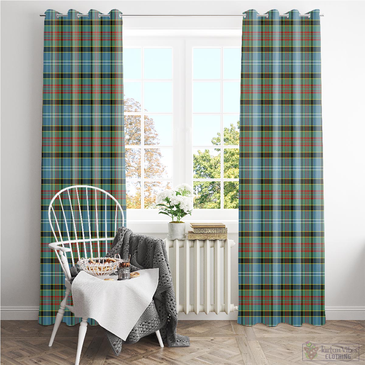 Brisbane modern Tartan Window Curtain