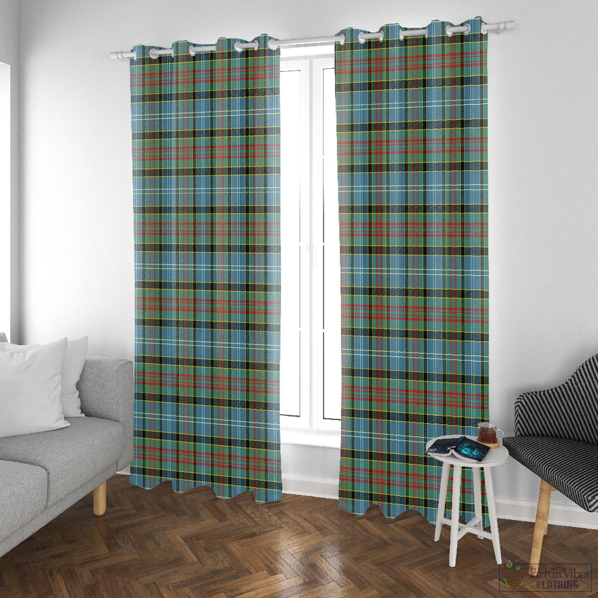 Brisbane modern Tartan Window Curtain