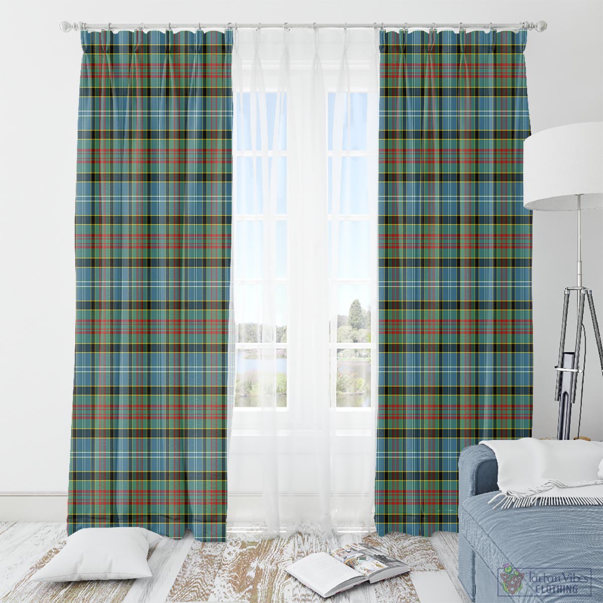 Brisbane modern Tartan Window Curtain