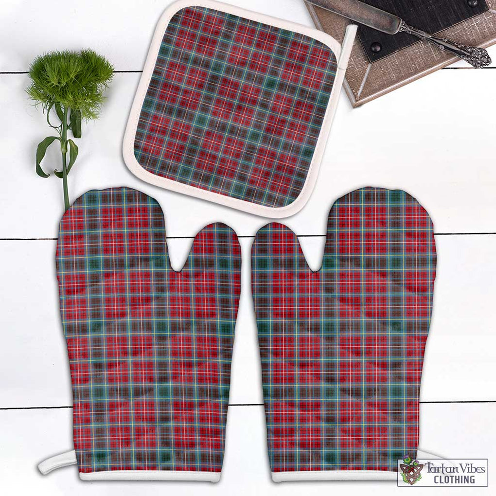 British Columbia Province Canada Tartan Combo Oven Mitt & Pot-Holder Combo 1 Oven Mitt & 1 Pot-Holder White - Tartan Vibes Clothing