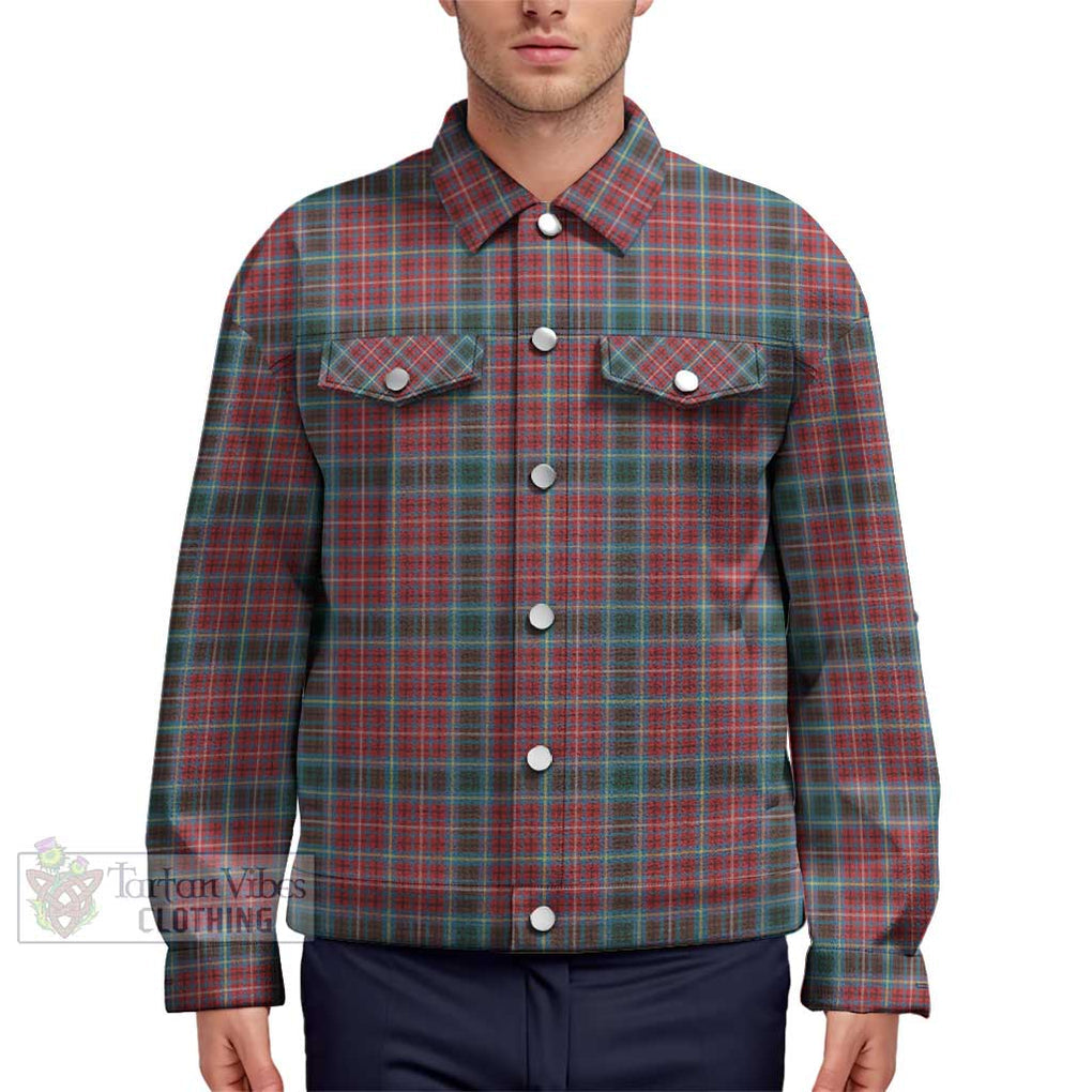 British Columbia Province Canada Tartan Unisex Lapel Cotton Jacket Unisex - Tartan Vibes Clothing