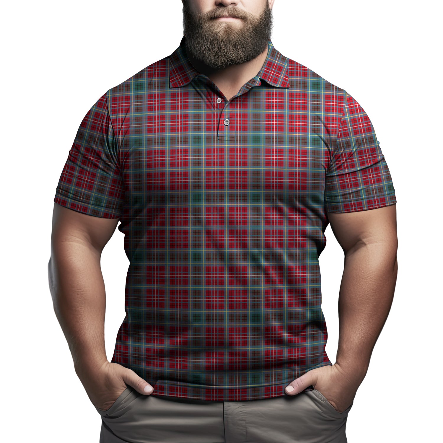 British Columbia Province Canada Tartan Mens Polo Shirt - Tartanvibesclothing