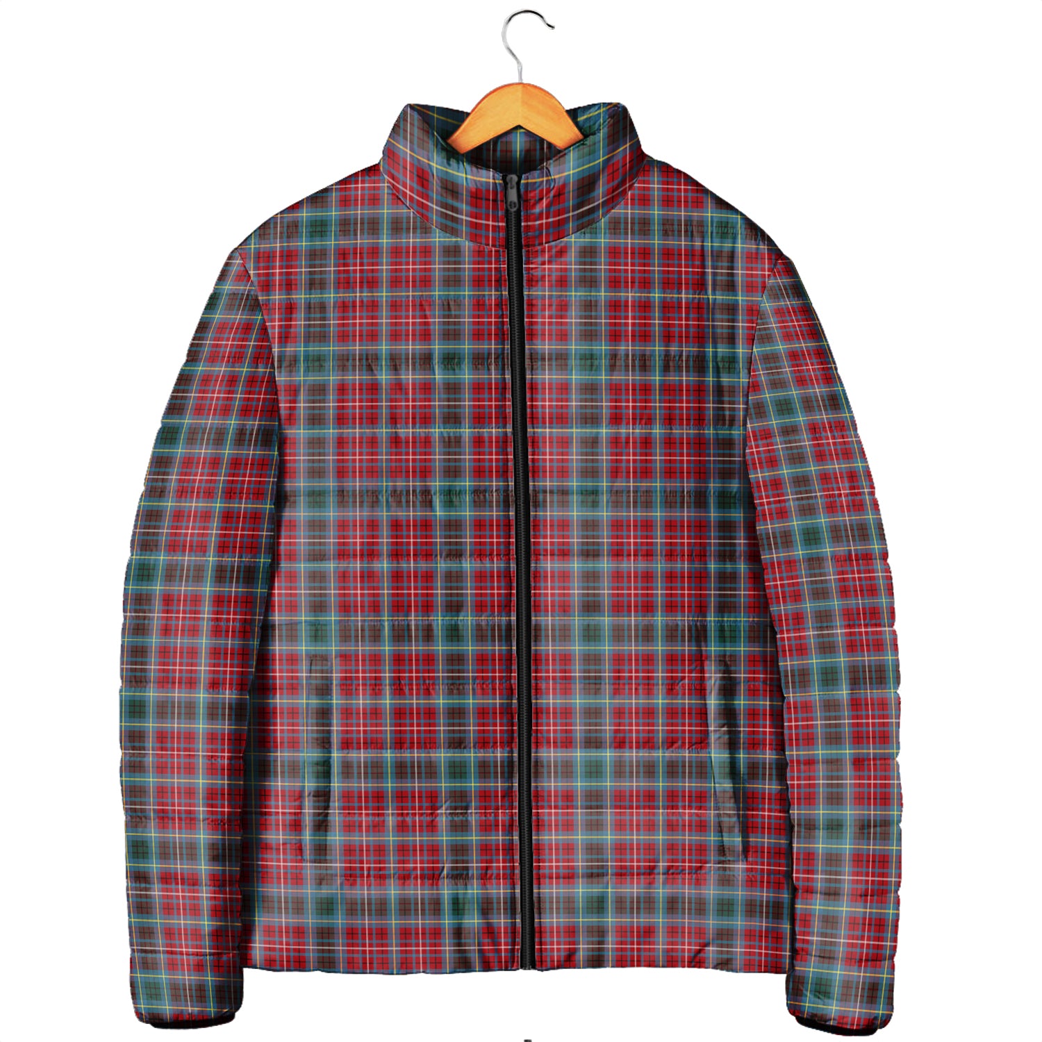 British Columbia Province Canada Tartan Padded Jacket - Tartanvibesclothing