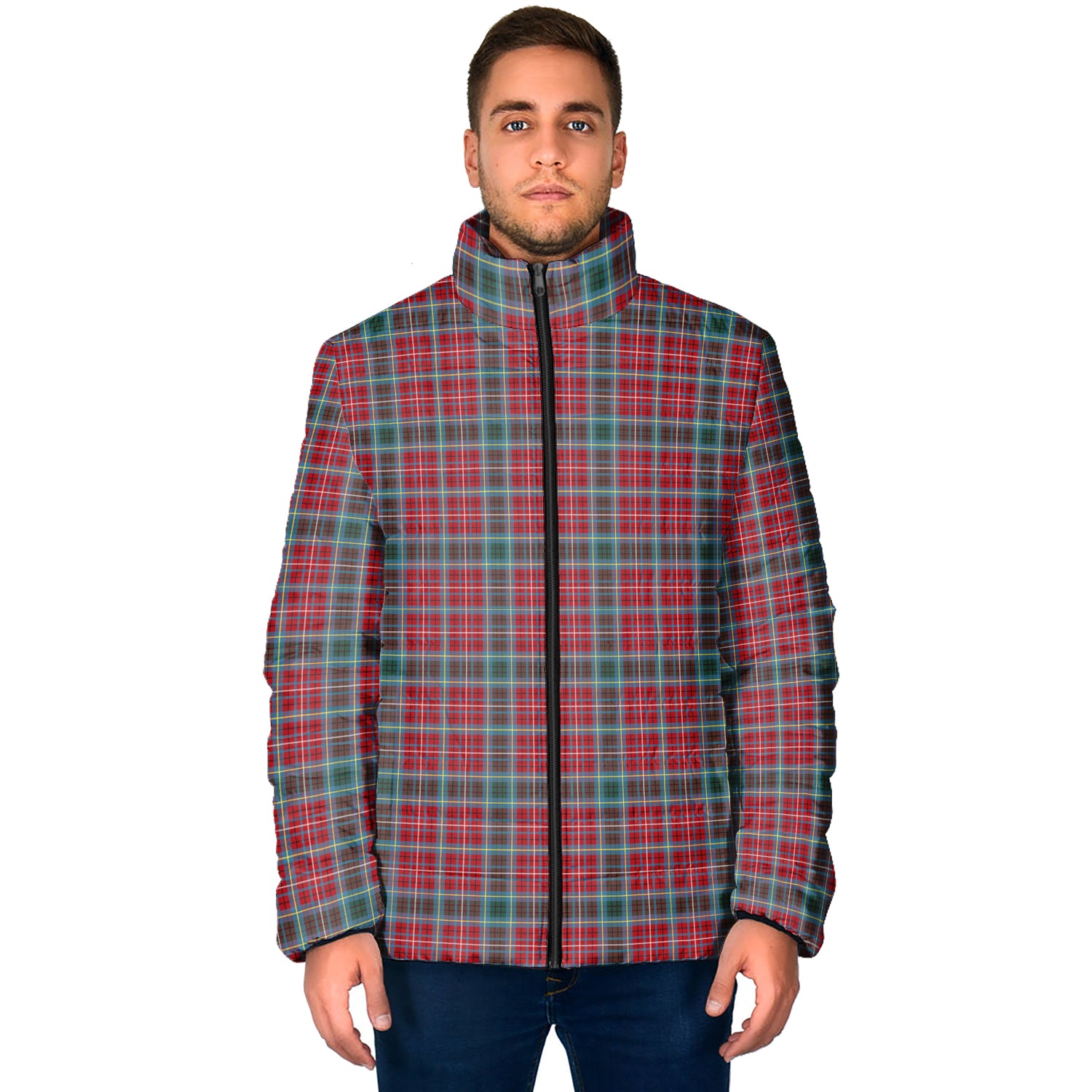 British Columbia Province Canada Tartan Padded Jacket - Tartanvibesclothing