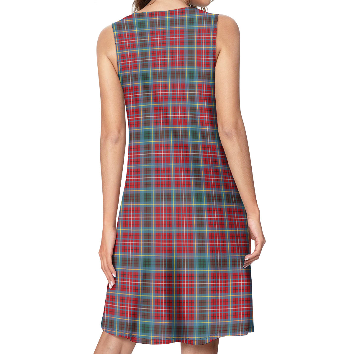 British Columbia Province Canada Tartan Womens Casual Dresses - Tartanvibesclothing