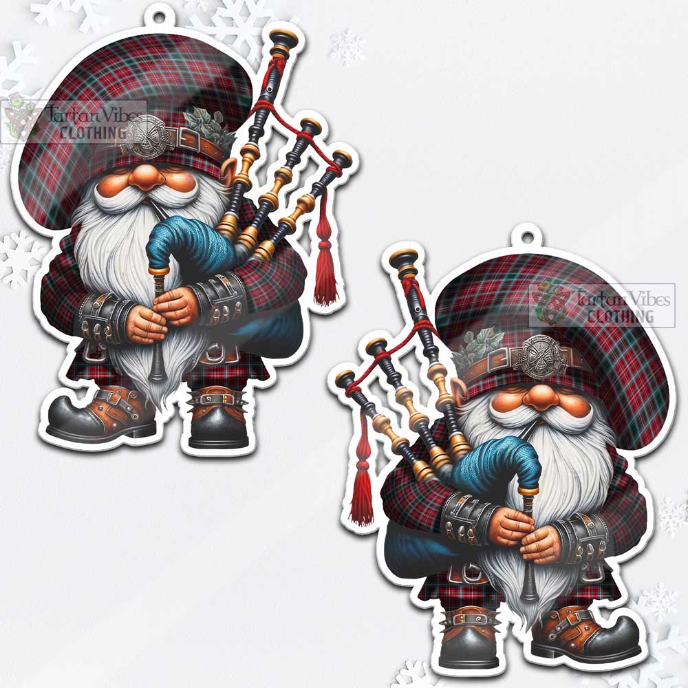 Tartan Vibes Clothing British Columbia Province Canada Tartan Badpiper Gnome Christmas Ornament