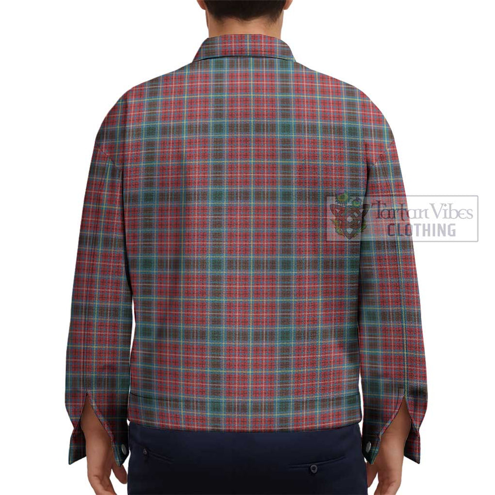 British Columbia Province Canada Tartan Unisex Lapel Cotton Jacket - Tartan Vibes Clothing