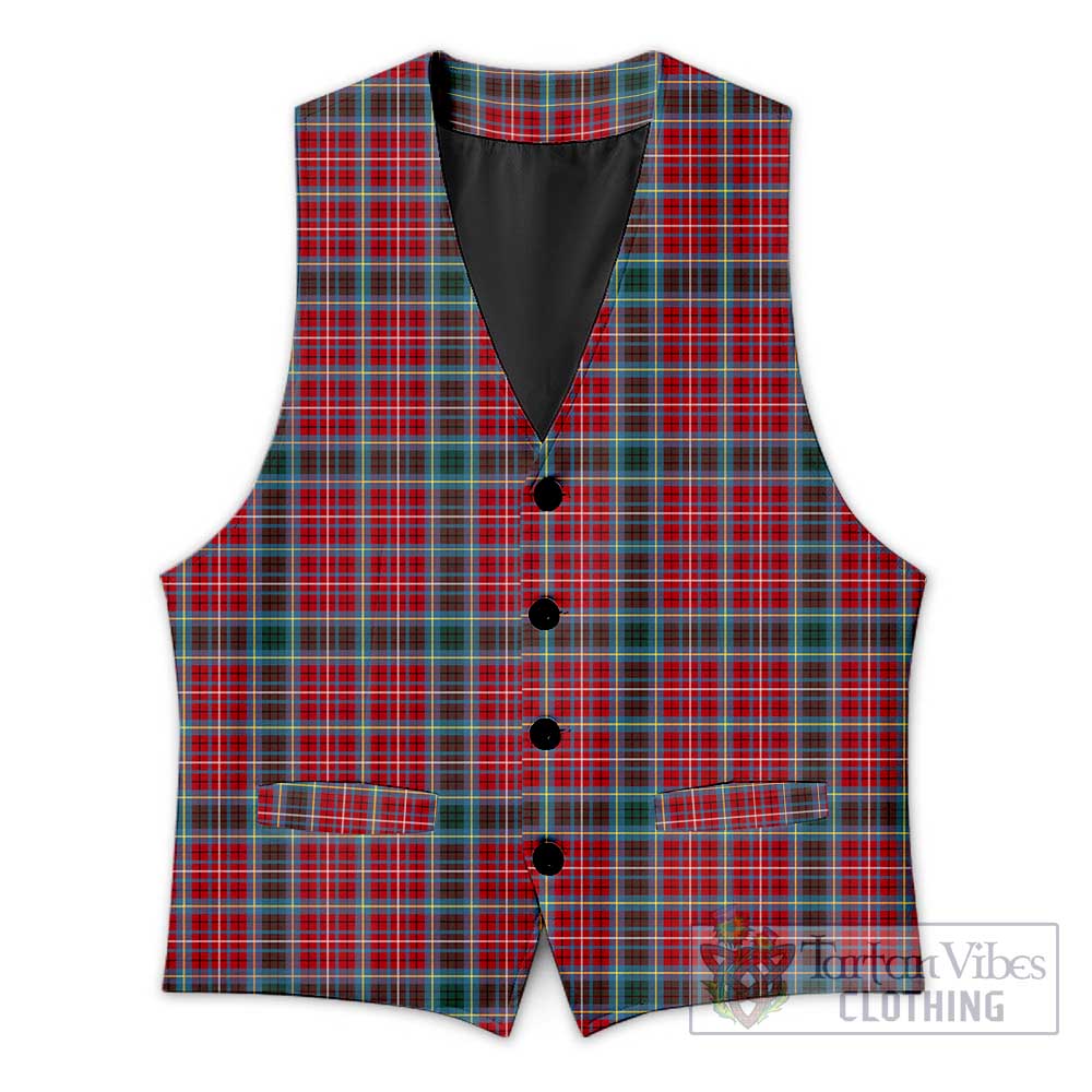 Tartan Vibes Clothing British Columbia Province Canada Tartan Men's Sleeveless Suit Vest