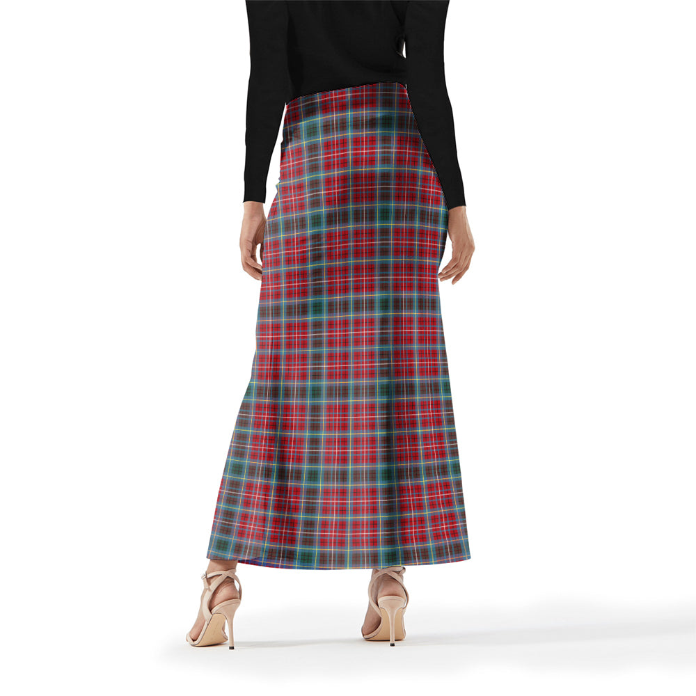 British Columbia Province Canada Tartan Womens Full Length Skirt - Tartanvibesclothing