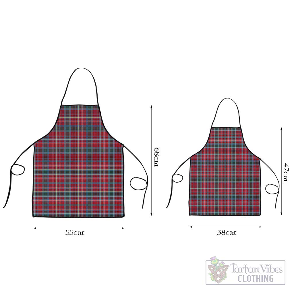 British Columbia Province Canada Tartan Apron Black L 55x68 cm - Tartan Vibes Clothing