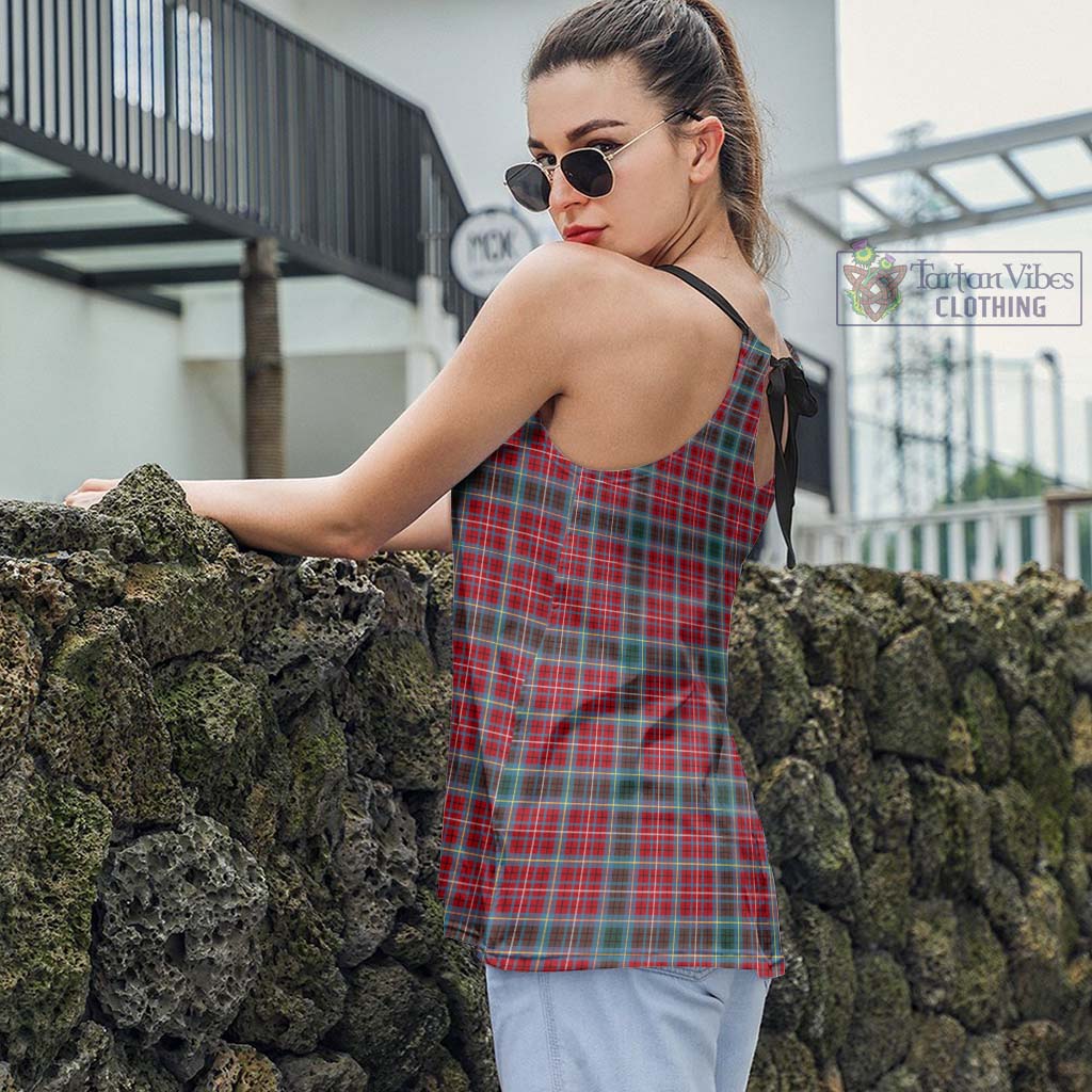 Tartan Vibes Clothing British Columbia Province Canada Tartan Loose Halter Neck Camisole