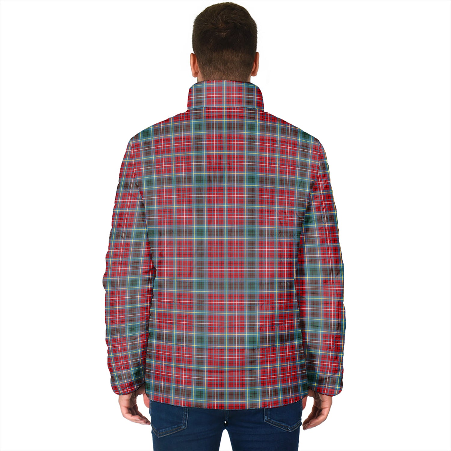 British Columbia Province Canada Tartan Padded Jacket - Tartanvibesclothing