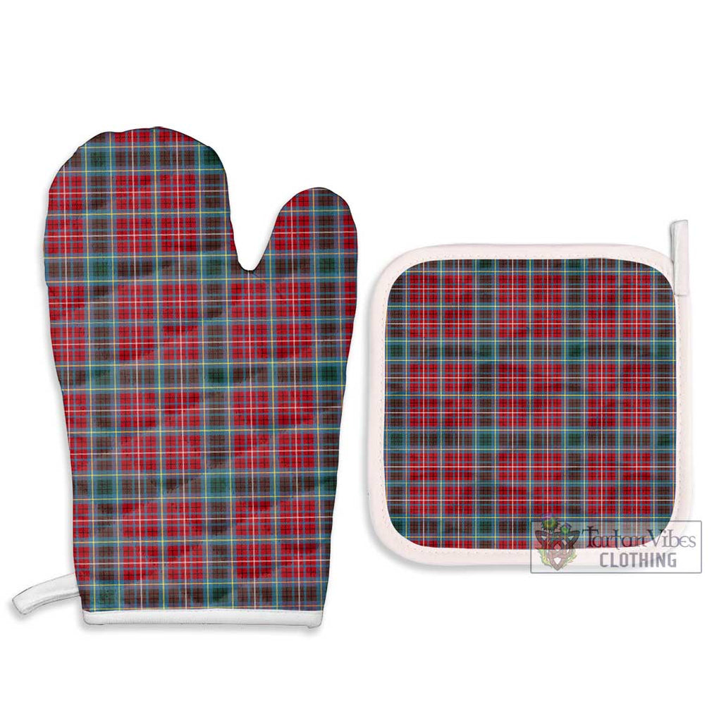 British Columbia Province Canada Tartan Combo Oven Mitt & Pot-Holder Combo 1 Oven Mitt & 2 Pot-Holder White - Tartan Vibes Clothing