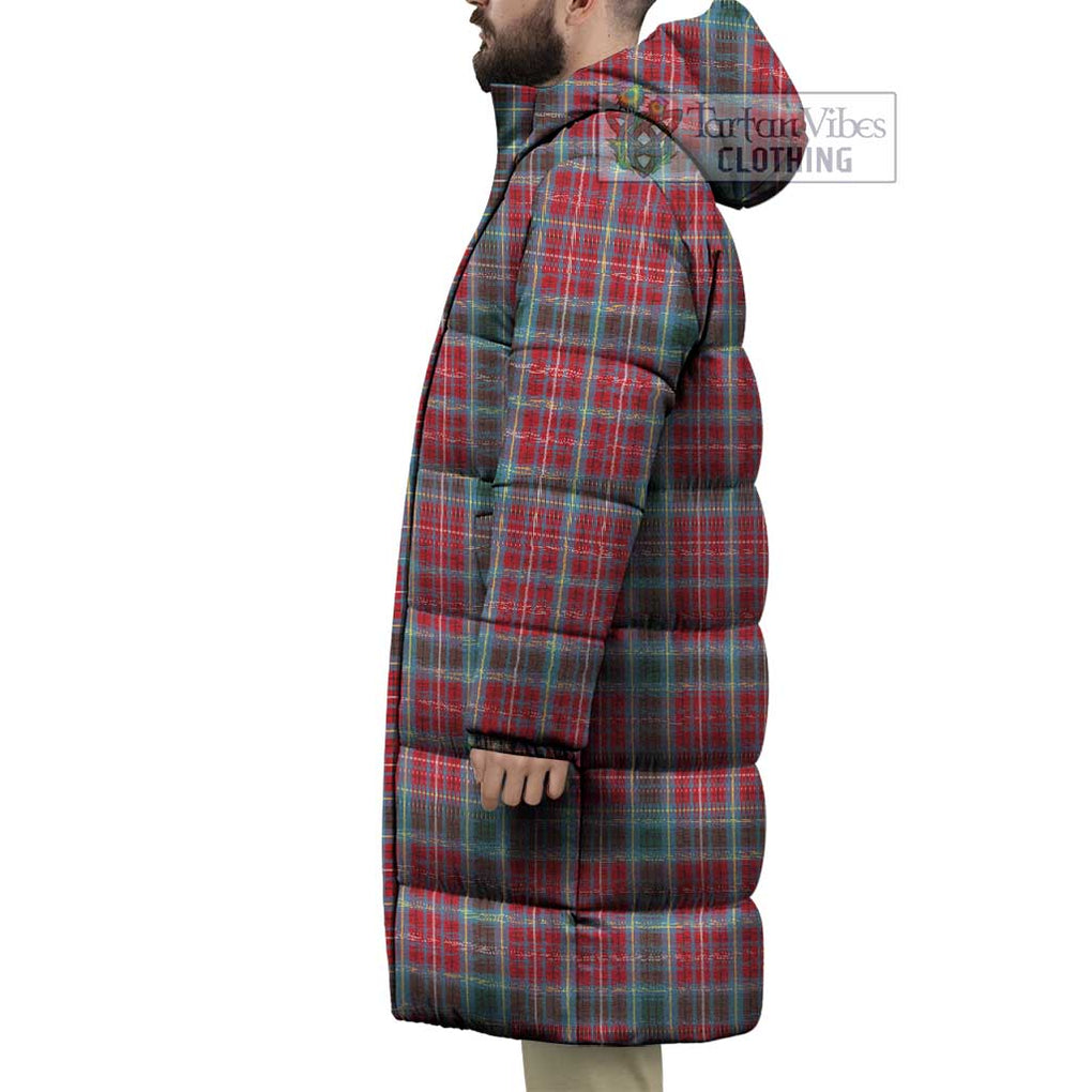 Tartan Vibes Clothing British Columbia Province Canada Tartan Long Down Jacket