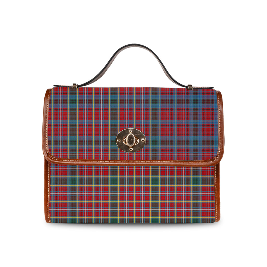 British Columbia Province Canada Tartan Leather Strap Waterproof Canvas Bag - Tartanvibesclothing