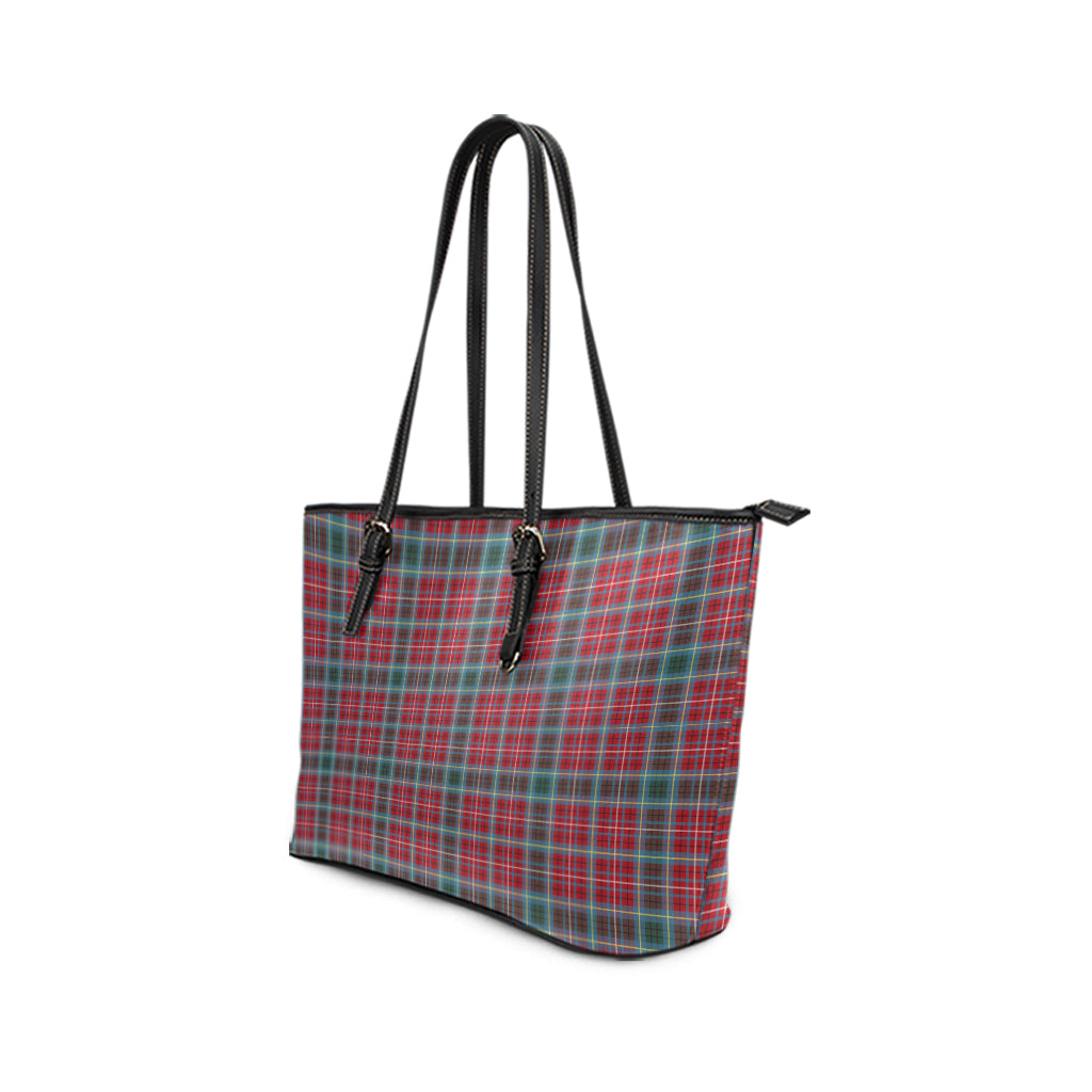 British Columbia Province Canada Tartan Leather Tote Bag - Tartanvibesclothing