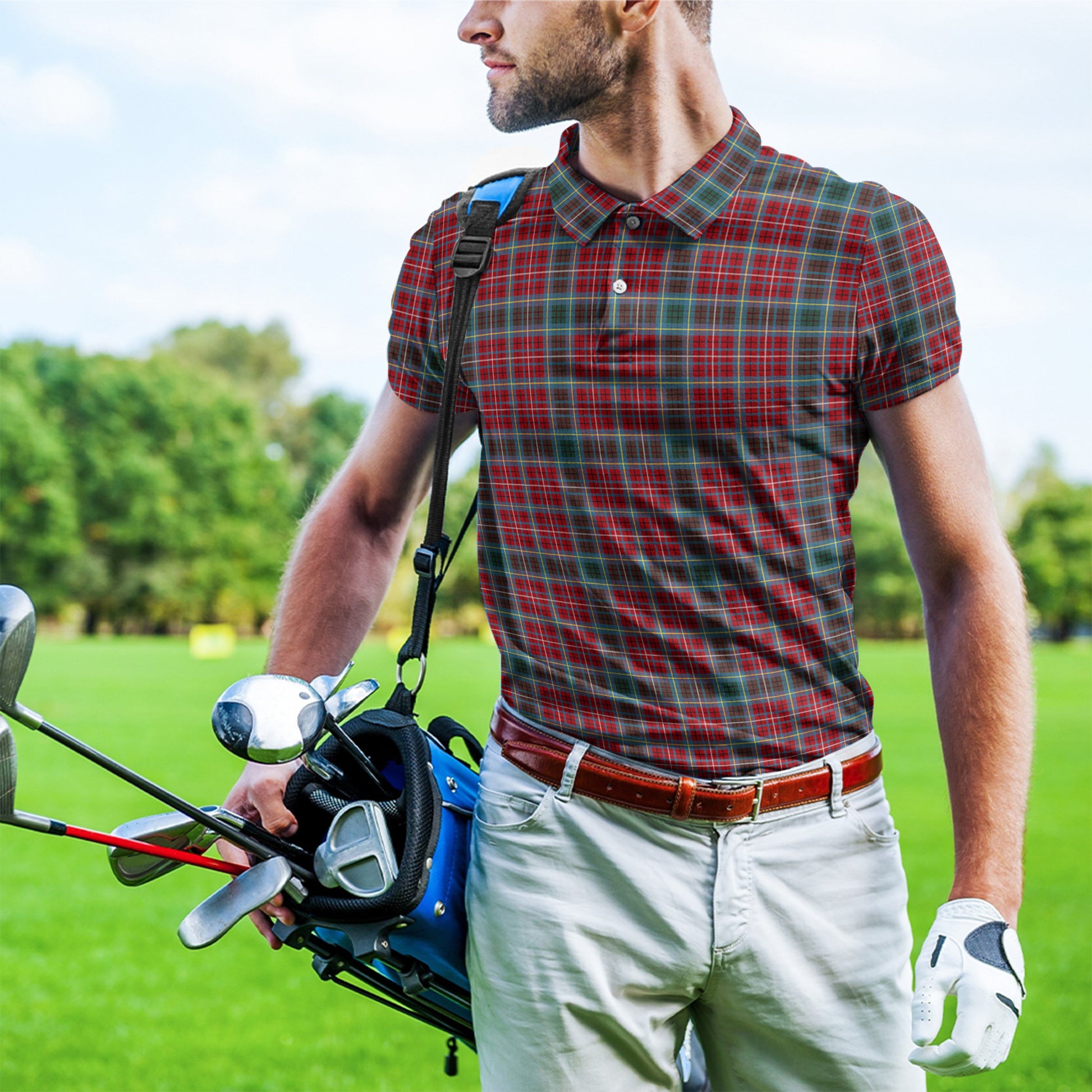 British Columbia Province Canada Tartan Mens Polo Shirt - Tartanvibesclothing