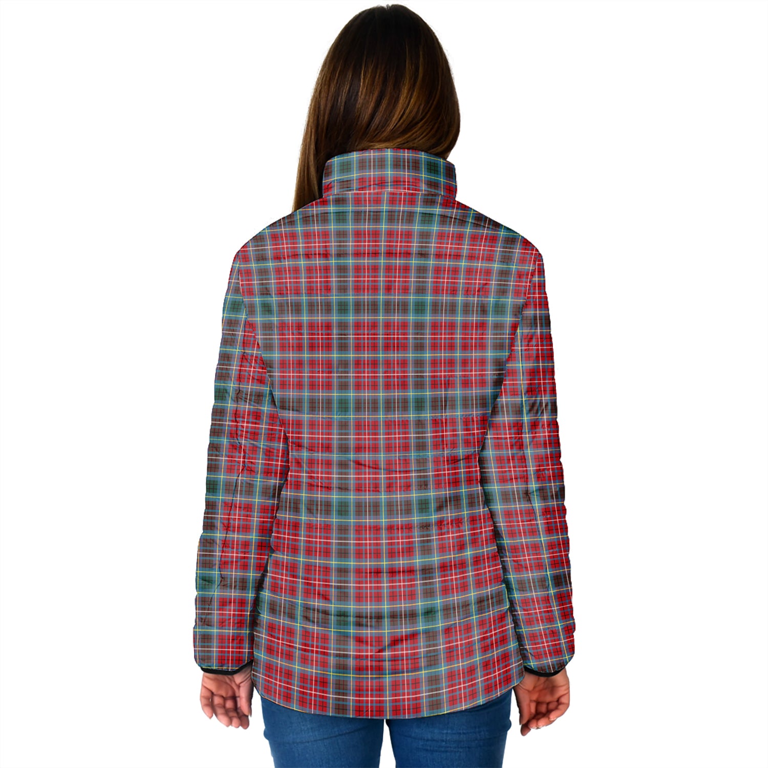 British Columbia Province Canada Tartan Padded Jacket - Tartanvibesclothing