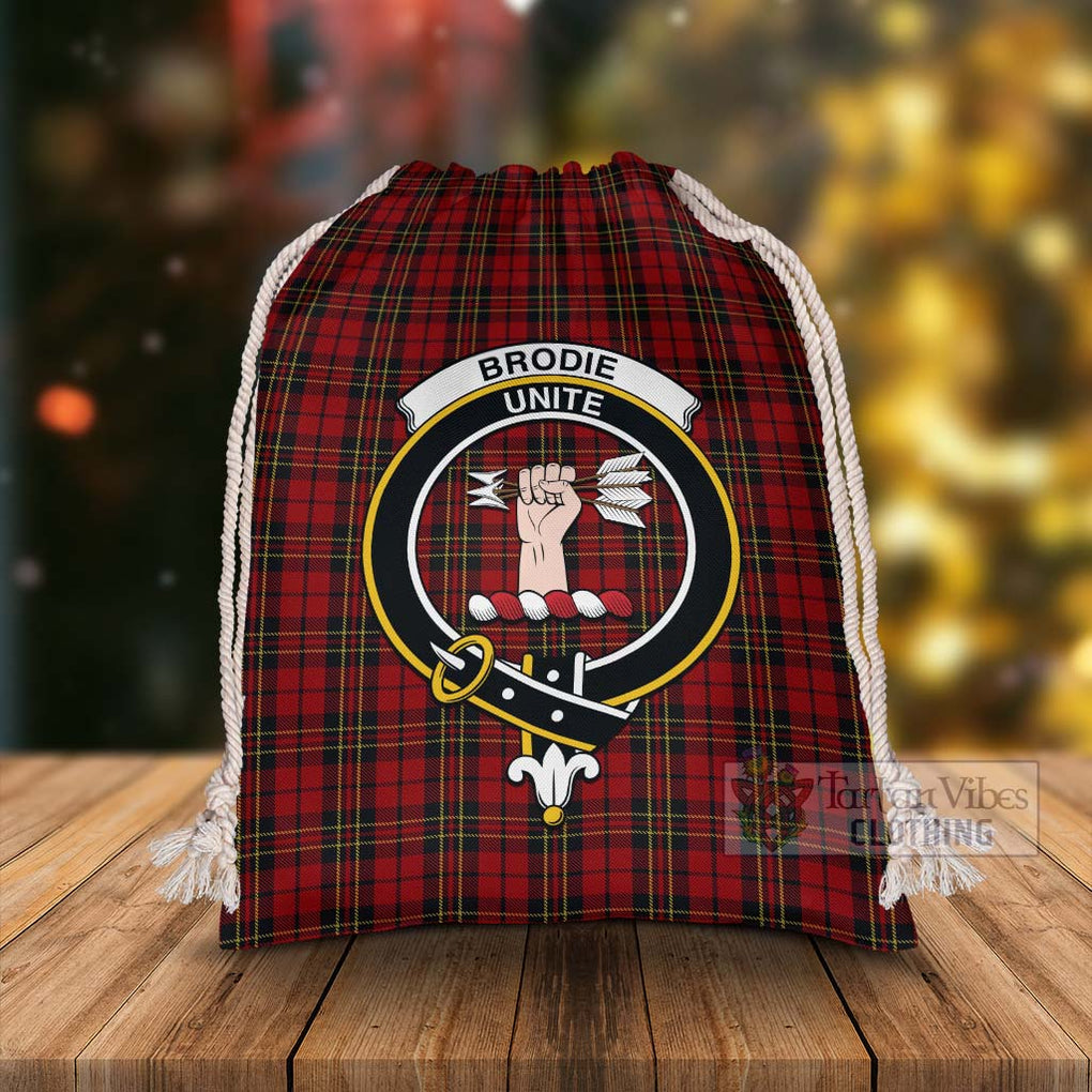 Tartan Vibes Clothing Brodie Tartan Christmas Santa's Bag with Family Crest