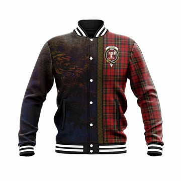 Brodie Tartan Family Crest Baseball Jacket Alba Gu Brath Be Brave Lion Ancient Style Unisex - Tartan Vibes Clothing