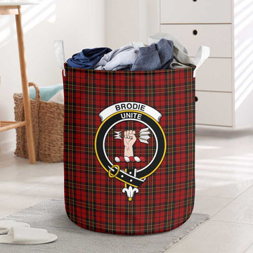 Brodie Tartan Laundry Basket with Family Crest