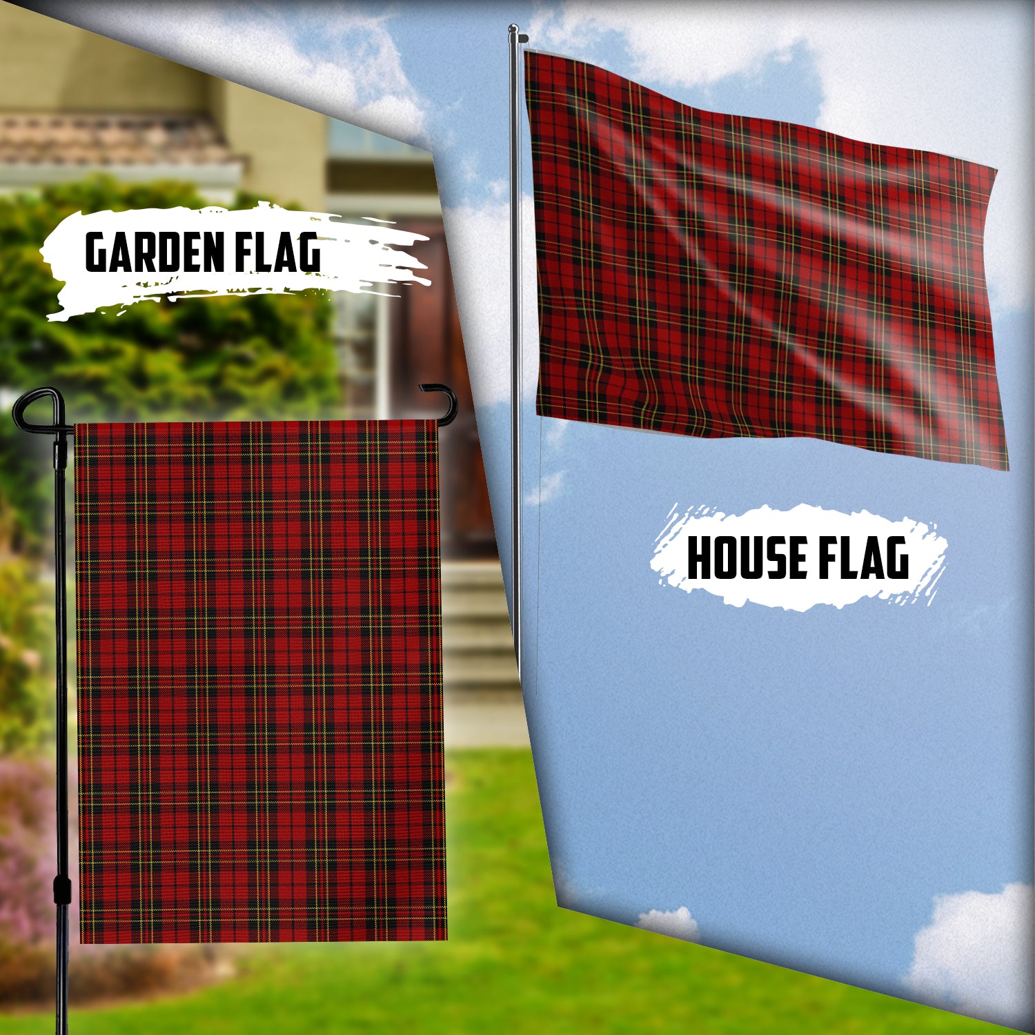 Brodie Tartan Flag Garden Flag (Vertical) - Tartan Vibes Clothing