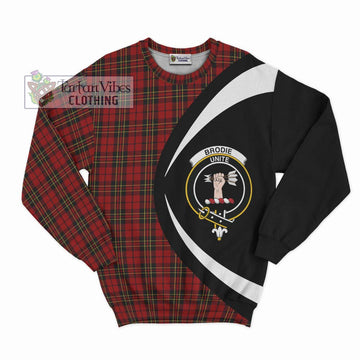 Brodie Tartan Sweatshirt with Family Crest Circle Style