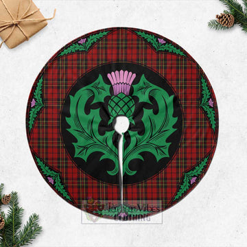 Brodie Tartan Christmas Tree Skirt Scottish Thistle Style