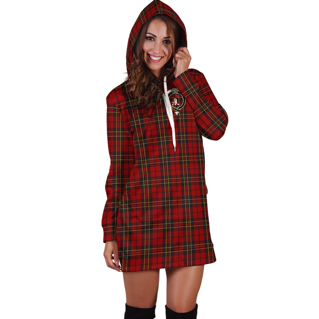 Brodie Tartan Hoodie Dress with Family Crest - Tartan Vibes Clothing