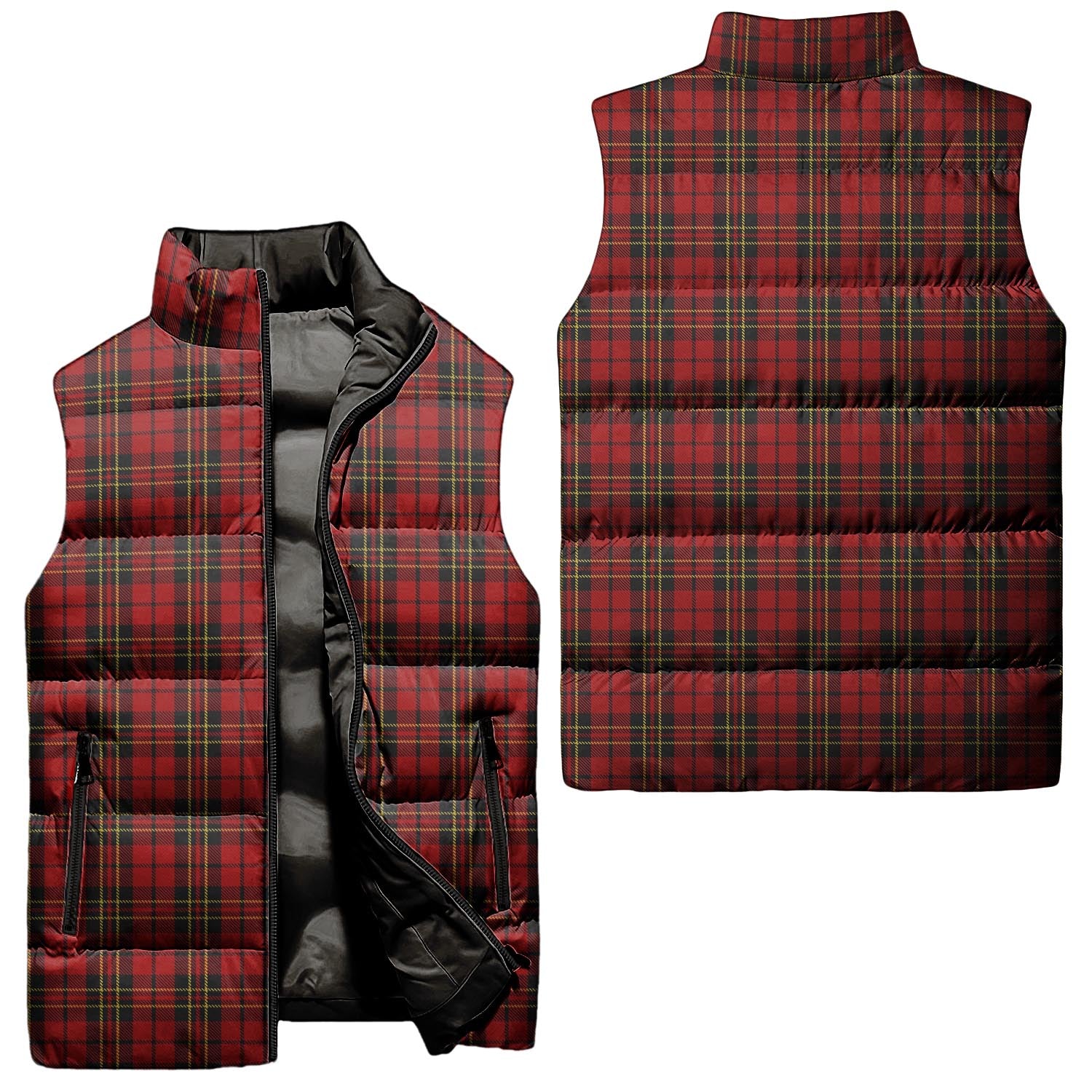 Brodie Tartan Sleeveless Puffer Jacket Unisex - Tartanvibesclothing