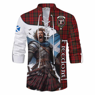 Brodie Crest Tartan Ghillie Kilt Shirt Inspired by the Freedom of Scottish Warrior