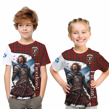 Brodie Crest Tartan Kid T-Shirt Inspired by the Freedom of Scottish Warrior