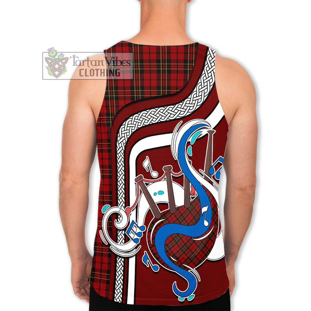 Brodie Tartan Men's Tank Top with Epic Bagpipe Style - Tartanvibesclothing Shop