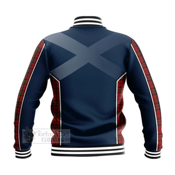 Brodie Tartan Baseball Jacket with Family Crest and Scottish Thistle Vibes Sport Style